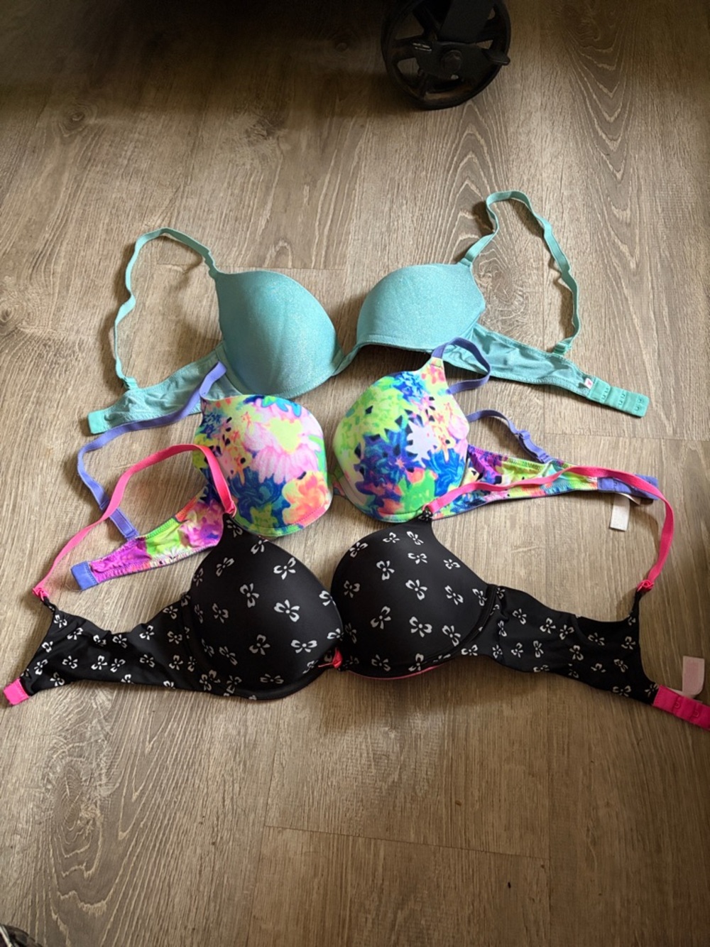 Three Push-up bras